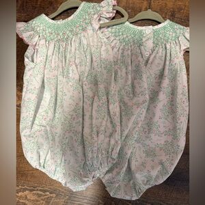 Charming little one smocked bubble
